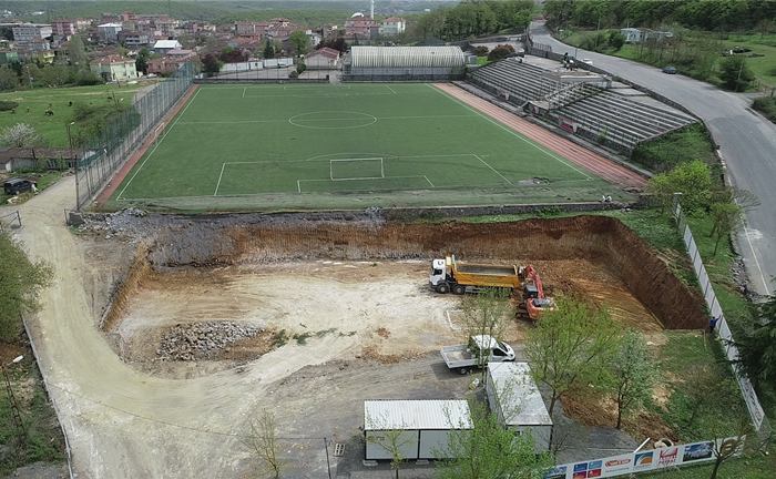 Ömerli Stadı yenileme çalışmaları başladı