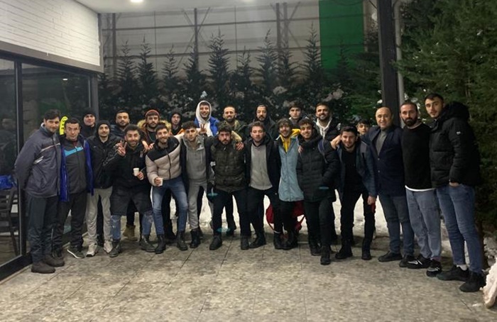 Sancaktepespor Akademipark halı sahada çalışıyor