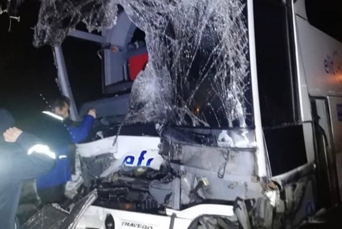 Sultangazispor Teknik Ekibi kaza geçirdi
