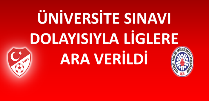 İstanbul’da Amatör Futbola 1 hafta ara verildi