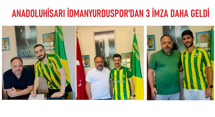 Anadoluhisarı’nda 3 imza birden