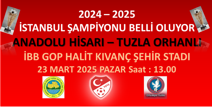 İstanbul Şampiyonu belli oluyor