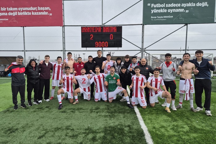 Ümraniyespor U19’dan güçlü oyun net galibiyet